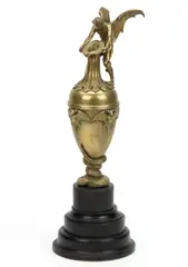 ATTRIBUTED by Jean-Jacques Feuchère, BRONZE VASE / GARNITURE, sold Apr 2026