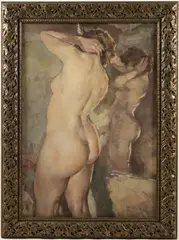 PORTRAIT OF A FEMALE NUDE by Pál Fried, pencil, sold Apr 2026