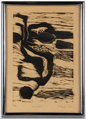 ABSTRACT PRINT, numbered 2/2 by Michele Oka Doner, pencil signed, sold Apr 2026