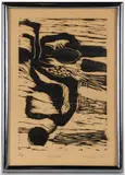 ABSTRACT PRINT, numbered 2/2 by Michele Oka Doner, pencil signed, sold Apr 2026