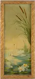 NATURE PAINTING by Ida Florence Henkel, oil on tin, sold Mar 2026