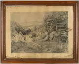 SPORTING DRAWING by Ida Florence Henkel, charcoal on paper, sold Mar 2026