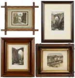 SHENANDOAH VALLEY OF VIRGINIA, SCENIC LANDSCAPE PRINTS, LOT OF FOUR, European examples by Natural Bridge, hand-colored engravings, sold Mar 2026
