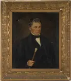 PORTRAIT OF A GENTLEMAN by Albert Salzbrenner, oil on canvas, sold Mar 2026