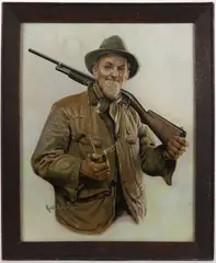 WINCHESTER ARMS PRINT by Robert Robinson, lithograph on paper, sold Mar 2026
