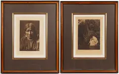 NATIVE AMERICAN PRINTS, LOT OF TWO by Edward S. Curtis, print on paper, sold Mar 2026