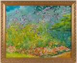 LANDSCAPE WITH FLOWERS by Christian Peri, oil on canvas, sold Nov 2025