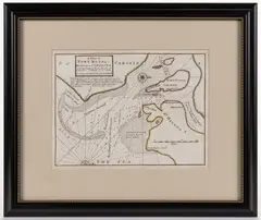 MAP OF SOUTH CAROLINA by Herman Moll, hand-colored engraving on laid paper, sold Nov 2025