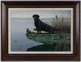 HUNTING / SPORTING PAINTING by David Lanier, acrylic on board, sold Nov 2025