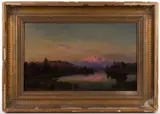 LANDSCAPE PAINTING by Thomas Hill, oil on canvas, sold Nov 2025