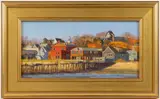 PROVINCETOWN, MASSACHUSETTS COASTAL VIEW by Steve Kennedy, oil on canvas, sold Nov 2025