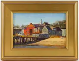 PROVINCETOWN, MASSACHUSETTS COASTAL VIEW by Steve Kennedy, oil on canvas, sold Nov 2025