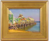 PROVINCETOWN, MASSACHUSETTS COASTAL VIEW by Steve Kennedy, oil on canvas, sold Nov 2025