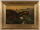 LANDSCAPE PAINTING by Richard Norris Brooke, oil on canvas, sold Nov 2025