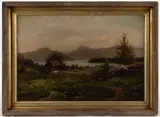 LANDSCAPE PAINTING by Charles Linford, oil on canvas, sold Nov 2025