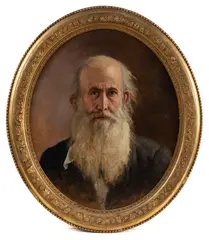 SELF PORTRAIT by Conrad Wise Chapman, oil on artist's board, sold Nov 2025