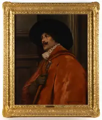 PORTRAIT OF A CAVALIER by Alex de Andreis, oil on canvas, sold Nov 2025