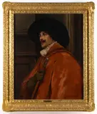 PORTRAIT OF A CAVALIER by Alex de Andreis, oil on canvas, sold Nov 2025
