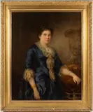 PORTRAIT OF A LADY by John Alfred Vinter, oil on canvas, sold Nov 2025