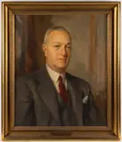 PORTRAIT OF HARRY HAMILL AUGUSTINE, SR. (RICHMOND, VIRGINIA, 1892-1959) by David Silvette, oil on canvas, sold Nov 2025