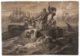 AFTER JOHN SINGLETON COPLEY (AMERICAN / BRITISH, 1737-1815) HISTORICAL PRINT by Michel Picquenot, engraving on laid paper, sold Nov 2025