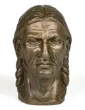 Untitled by Sal E. Kohn, BRONZE BUST OF A NATIVE AMERICAN MAN, sold Nov 2025