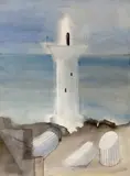 Caesar's Israel by Benoît Gilsoul, watercolor on paper, sold Jun 2020