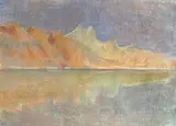 Untitled (Landscape II) by Benoît Gilsoul, pastel on paper, sold Jun 2020