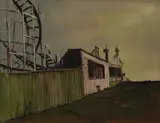 Off season by Robert R. Bliss, 1959, oil on masonite, sold Jun 2020
