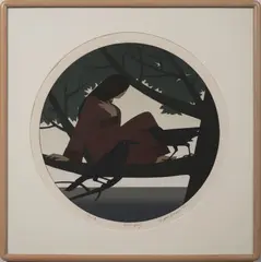 Circle II by Will Barnet, 1980, serigraph, sold Jun 2020
