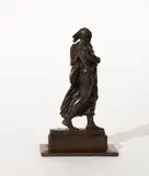 Native American Warrior by James Earle Fraser, 1969, bronze with artist applied brown patina, sold Jul 2020