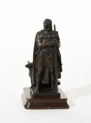 Daniel Boone by James Earle Fraser, 1969, bronze on wooden base, sold Jul 2020