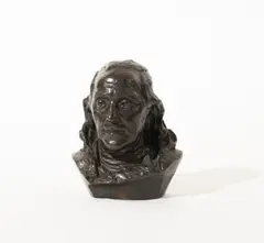 Benjamin Franklin by James Earle Fraser, 1969, bronze, sold Jul 2020