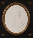 George Washington bas-relief by David Adickes, plaster relief in artists frame, sold Jul 2020