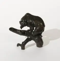 Grizzly Bear by Douglas Allen, 1980, Bronze with artist applied brown patina, sold Jul 2020