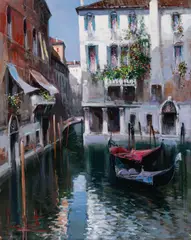 The White House by Claudio Simonetti, oil on canvas (unstretched), sold Jul 2020