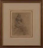 Seated Woman by Pierre Joseph Witdoeck, graphite, sold Jul 2020