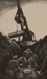 Untitled (Crane) by Edward Arthur Wilson, lithograph, sold Jul 2020