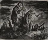 Pilgrim End, ten (10) etchings by Henry Pitz, etching, sold Jul 2020