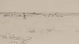 Zebra Group by Wilhelm Kuhnert, graphite on paper, sold Jul 2020