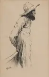 Two (2) sketches by E. W. Kemble, pencil on paper, sold Jul 2020