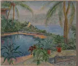 Bay at Acapulco by Clara Klinghoffer, 1969, oil on canvas, sold Jul 2020
