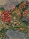 Autumn in Bearsville by Clara Klinghoffer, 1960, oil on canvas, sold Jul 2020