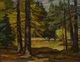Group, three (3) outdoor scenes by George Cherepov, oil on canvas, sold Jul 2020