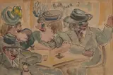 Buck Beer by Joe Miron, watercolor on paper, sold Jul 2020