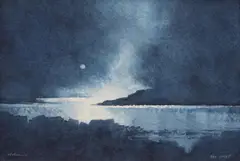 Lobster Cove II by Donald Holden, 2001, watercolor on paper, sold Jul 2020