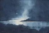 Lobster Cove II by Donald Holden, 2001, watercolor on paper, sold Jul 2020