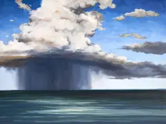 Summer Storm by Denny Holland, oil on board, sold Jul 2020