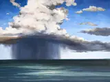 Summer Storm by Denny Holland, oil on board, sold Jul 2020