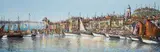 St. Tropez Marina by Guy Dessapt, oil on canvas (unstretched), sold Jul 2020